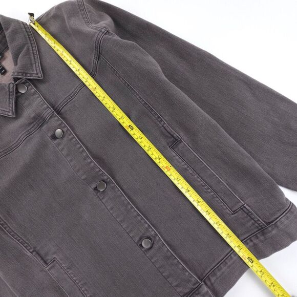 EILEEN FISHER Tonal Denim on Denim Shirt Jacket and Jeans Matching Set Minimal - Picture 4 of 15